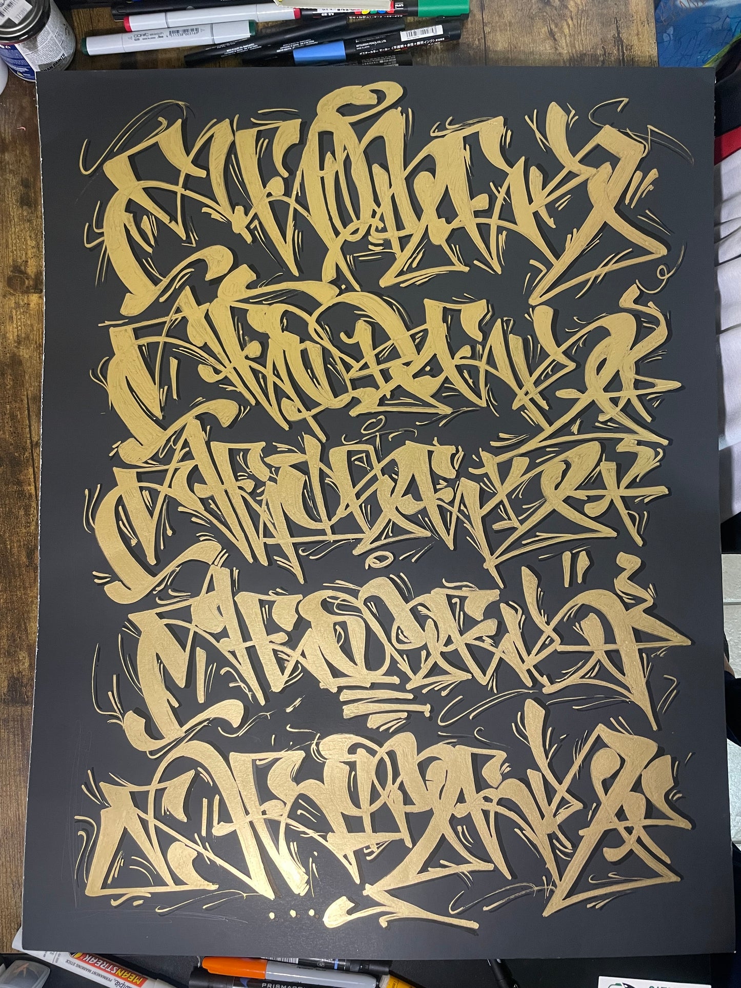 Cuban calligraphy flavor